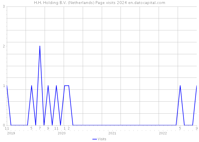 H.H. Holding B.V. (Netherlands) Page visits 2024 