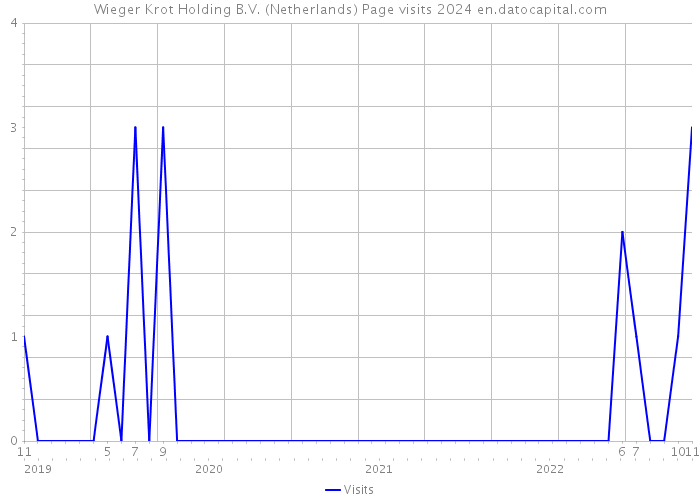Wieger Krot Holding B.V. (Netherlands) Page visits 2024 