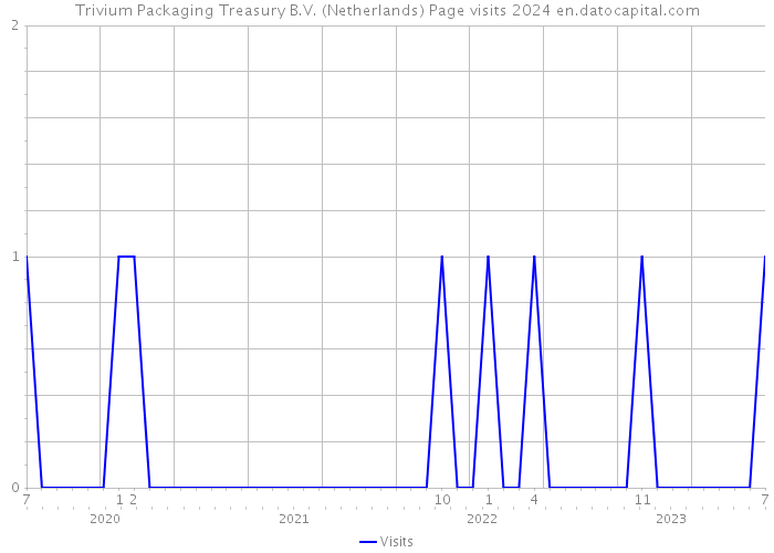 Trivium Packaging Treasury B.V. (Netherlands) Page visits 2024 