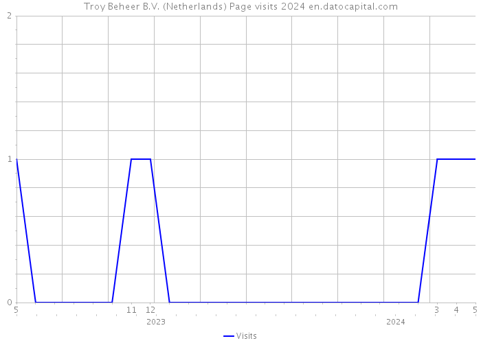 Troy Beheer B.V. (Netherlands) Page visits 2024 