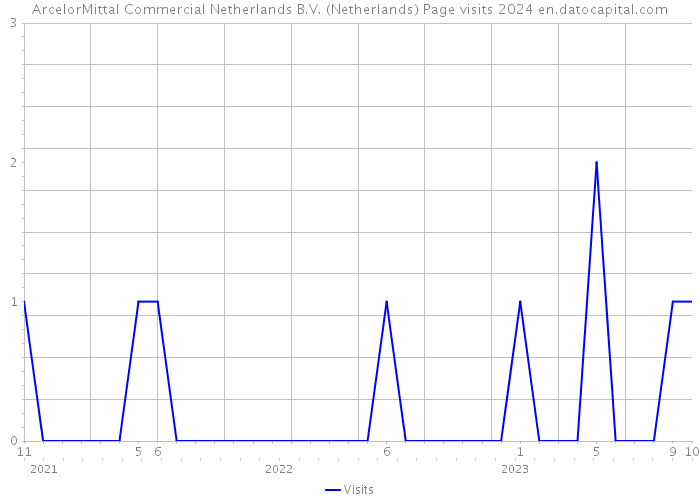 ArcelorMittal Commercial Netherlands B.V. (Netherlands) Page visits 2024 