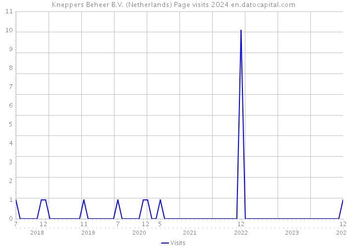 Kneppers Beheer B.V. (Netherlands) Page visits 2024 