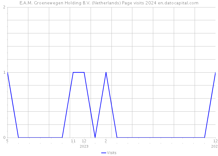 E.A.M. Groenewegen Holding B.V. (Netherlands) Page visits 2024 