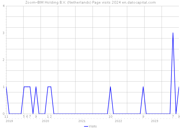 Zoom-BIM Holding B.V. (Netherlands) Page visits 2024 