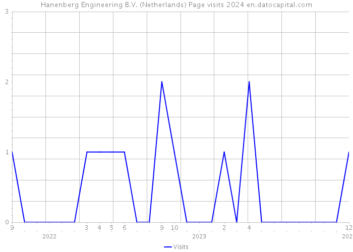 Hanenberg Engineering B.V. (Netherlands) Page visits 2024 