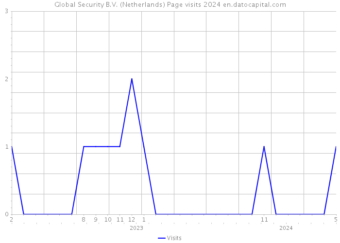 Global Security B.V. (Netherlands) Page visits 2024 
