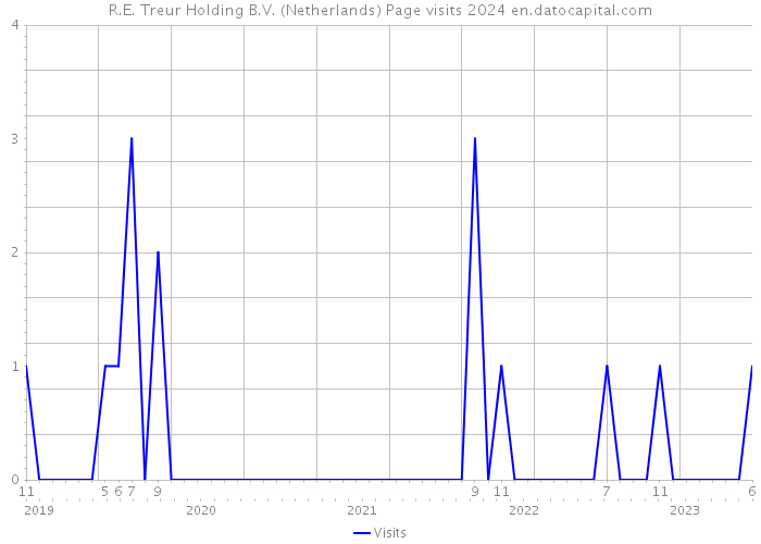 R.E. Treur Holding B.V. (Netherlands) Page visits 2024 