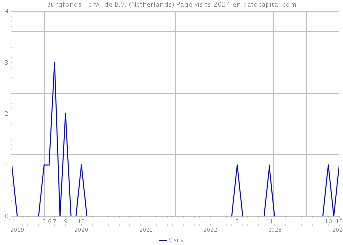 Burgfonds Terwijde B.V. (Netherlands) Page visits 2024 