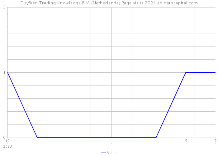 Duyfken Trading Knowledge B.V. (Netherlands) Page visits 2024 