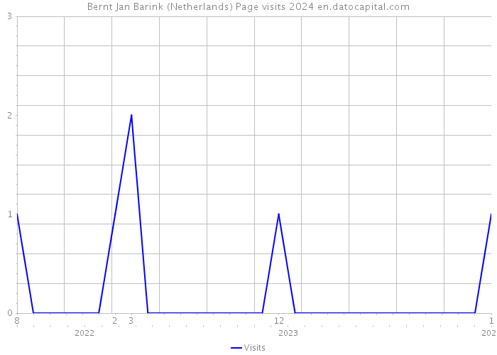 Bernt Jan Barink (Netherlands) Page visits 2024 