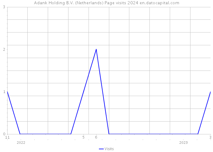 Adank Holding B.V. (Netherlands) Page visits 2024 
