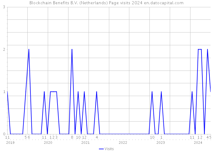 Blockchain Benefits B.V. (Netherlands) Page visits 2024 