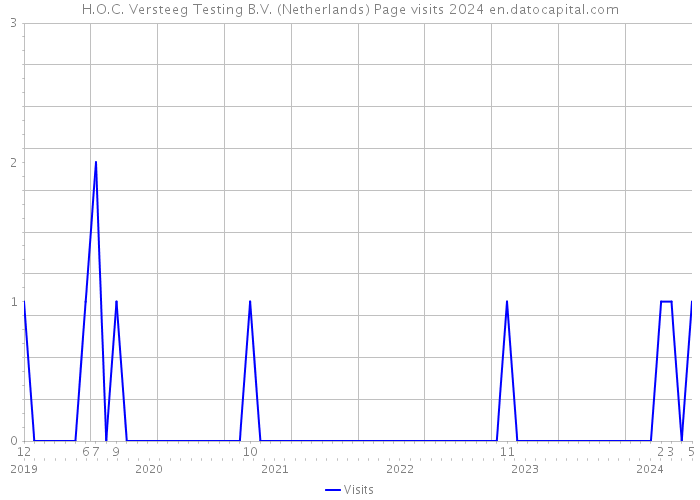 H.O.C. Versteeg Testing B.V. (Netherlands) Page visits 2024 