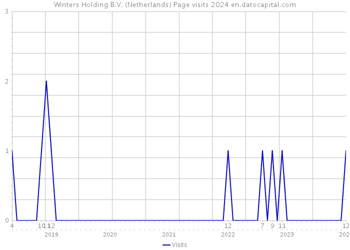 Winters Holding B.V. (Netherlands) Page visits 2024 