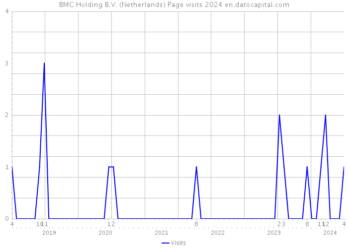 BMC Holding B.V. (Netherlands) Page visits 2024 