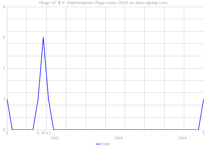 Okapi 97 B.V. (Netherlands) Page visits 2024 