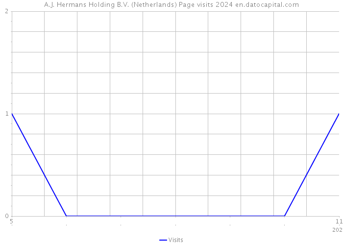 A.J. Hermans Holding B.V. (Netherlands) Page visits 2024 