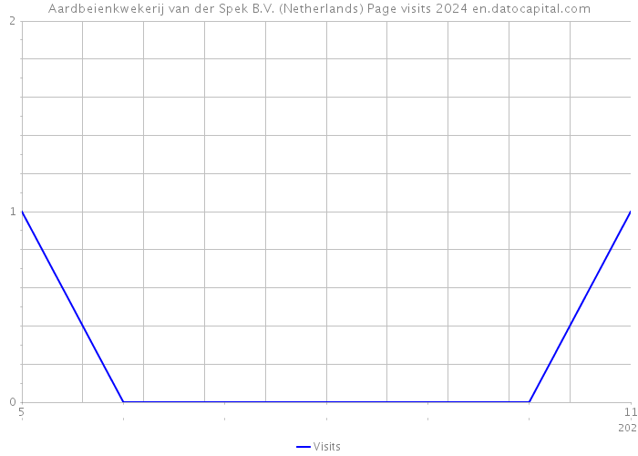 Aardbeienkwekerij van der Spek B.V. (Netherlands) Page visits 2024 