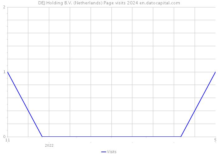DEJ Holding B.V. (Netherlands) Page visits 2024 