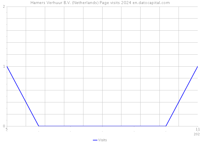 Hamers Verhuur B.V. (Netherlands) Page visits 2024 