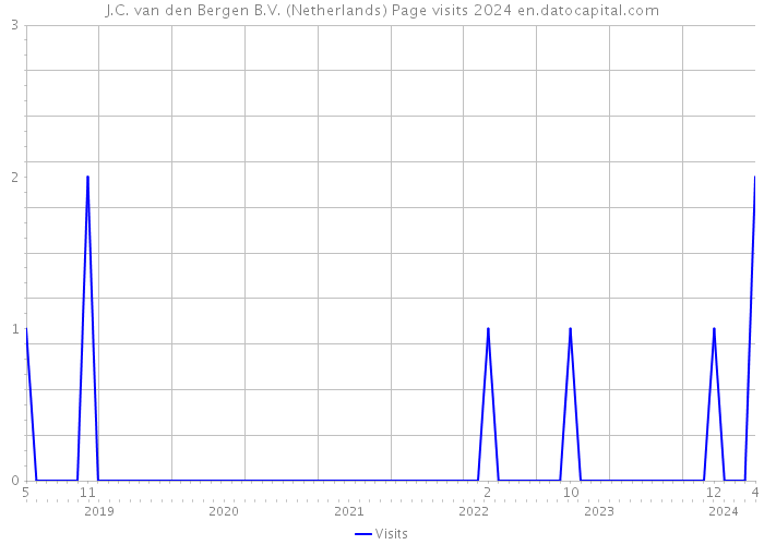 J.C. van den Bergen B.V. (Netherlands) Page visits 2024 