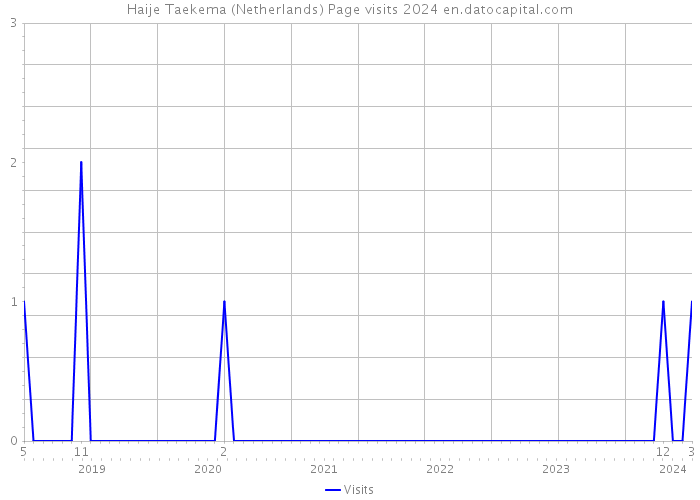 Haije Taekema (Netherlands) Page visits 2024 