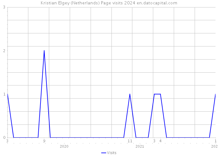 Kristian Elgey (Netherlands) Page visits 2024 