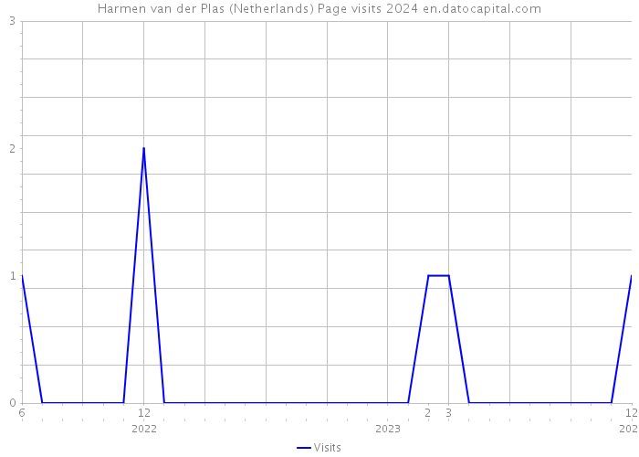 Harmen van der Plas (Netherlands) Page visits 2024 