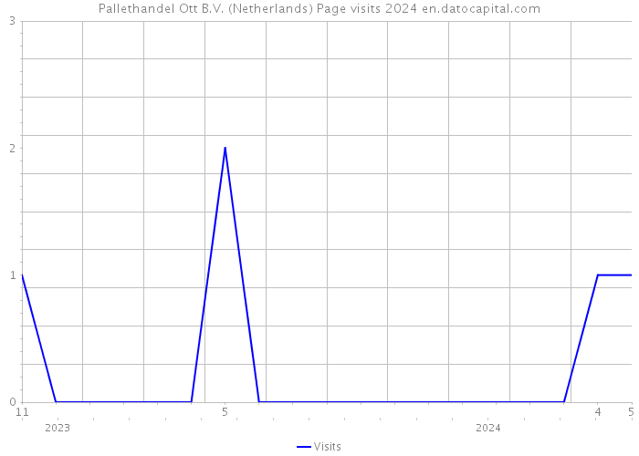 Pallethandel Ott B.V. (Netherlands) Page visits 2024 