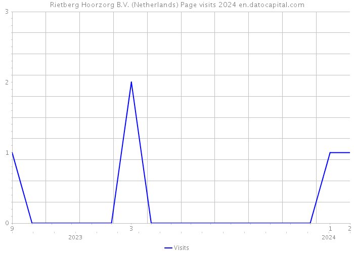 Rietberg Hoorzorg B.V. (Netherlands) Page visits 2024 