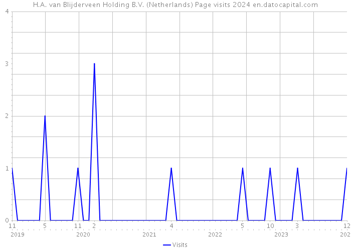 H.A. van Blijderveen Holding B.V. (Netherlands) Page visits 2024 