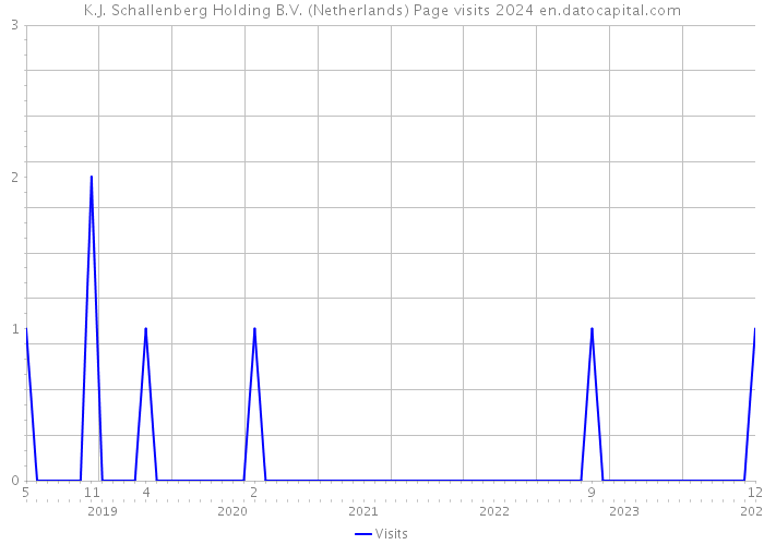 K.J. Schallenberg Holding B.V. (Netherlands) Page visits 2024 