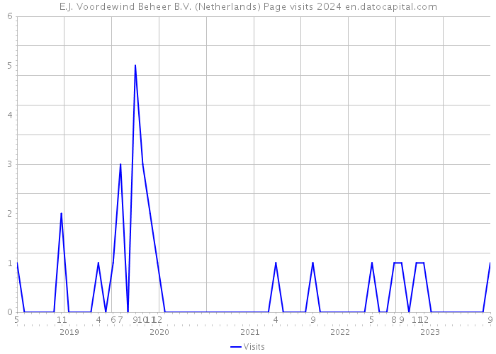 E.J. Voordewind Beheer B.V. (Netherlands) Page visits 2024 