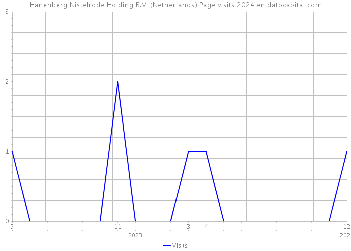 Hanenberg Nistelrode Holding B.V. (Netherlands) Page visits 2024 