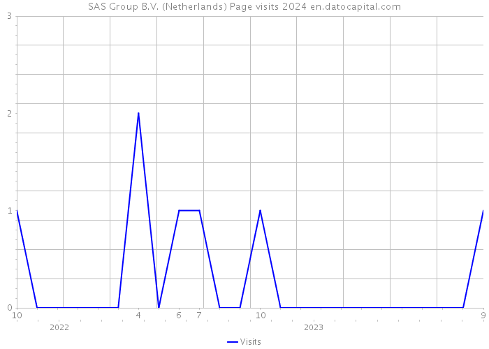 SAS Group B.V. (Netherlands) Page visits 2024 
