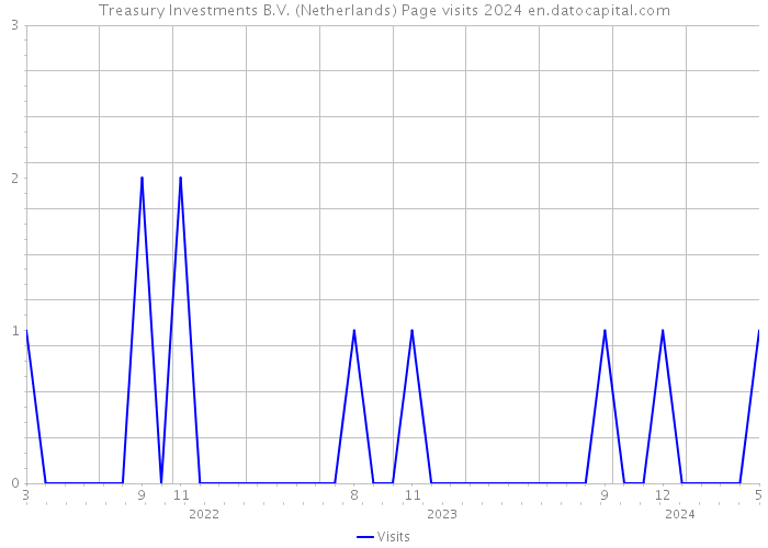 Treasury Investments B.V. (Netherlands) Page visits 2024 