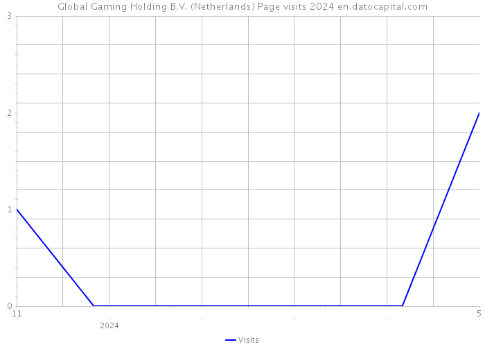 Global Gaming Holding B.V. (Netherlands) Page visits 2024 