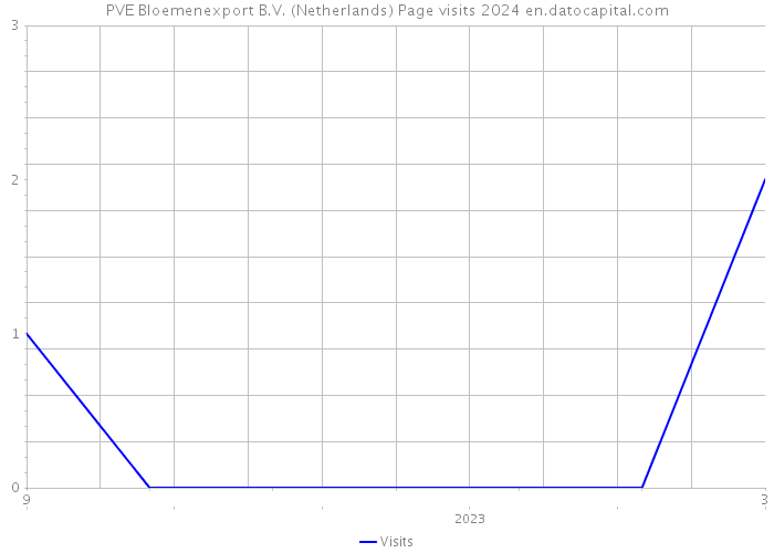PVE Bloemenexport B.V. (Netherlands) Page visits 2024 