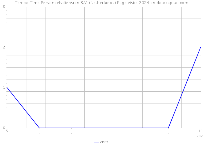 Tempo Time Personeelsdiensten B.V. (Netherlands) Page visits 2024 