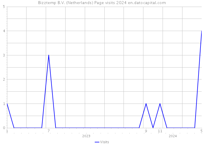 Bizztemp B.V. (Netherlands) Page visits 2024 