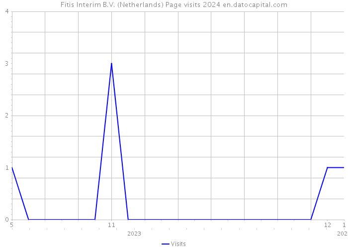 Fitis Interim B.V. (Netherlands) Page visits 2024 