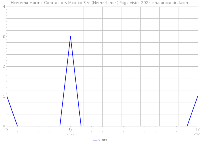 Heerema Marine Contractors Mexico B.V. (Netherlands) Page visits 2024 