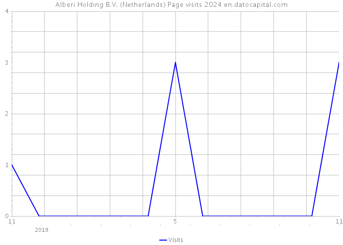 Alberi Holding B.V. (Netherlands) Page visits 2024 