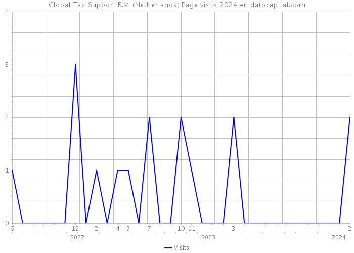 Global Tax Support B.V. (Netherlands) Page visits 2024 