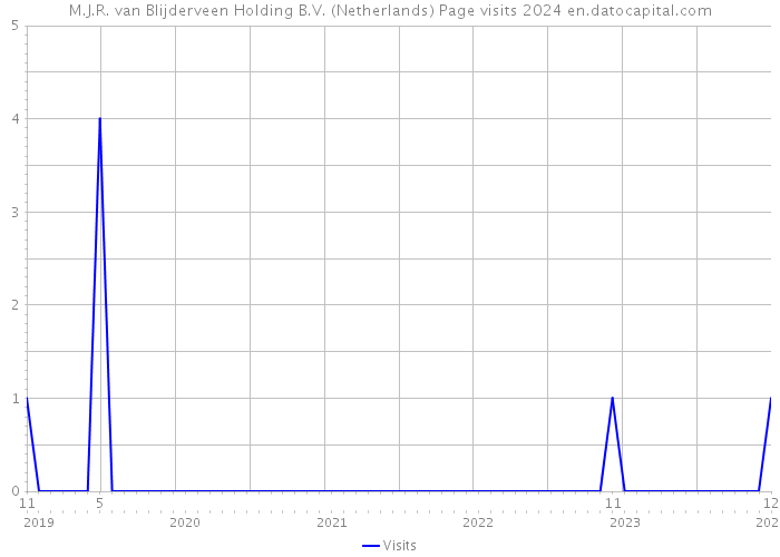 M.J.R. van Blijderveen Holding B.V. (Netherlands) Page visits 2024 