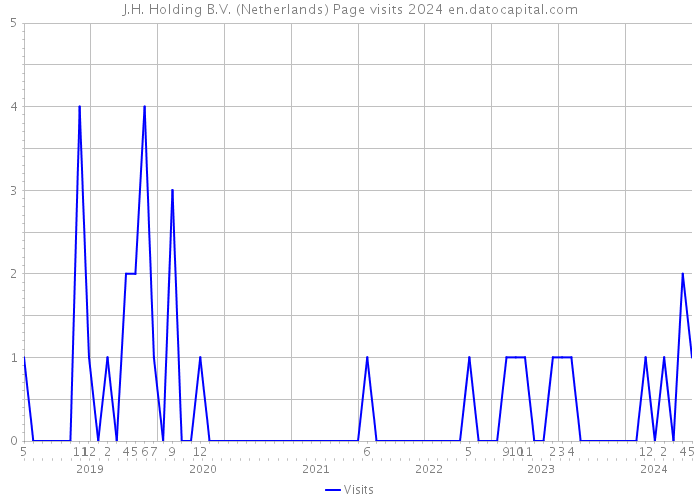 J.H. Holding B.V. (Netherlands) Page visits 2024 