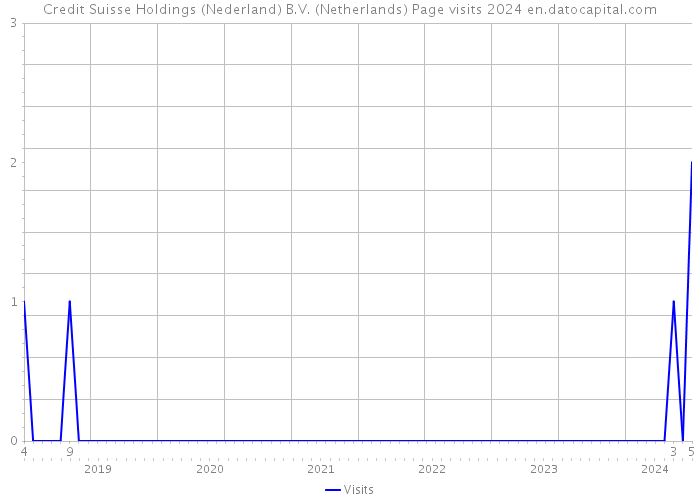 Credit Suisse Holdings (Nederland) B.V. (Netherlands) Page visits 2024 