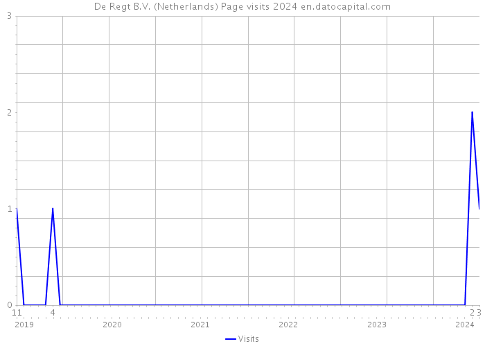 De Regt B.V. (Netherlands) Page visits 2024 