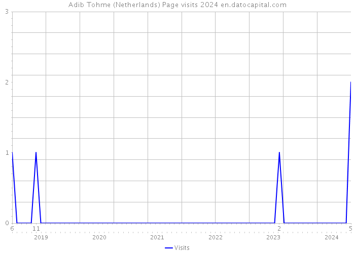 Adib Tohme (Netherlands) Page visits 2024 