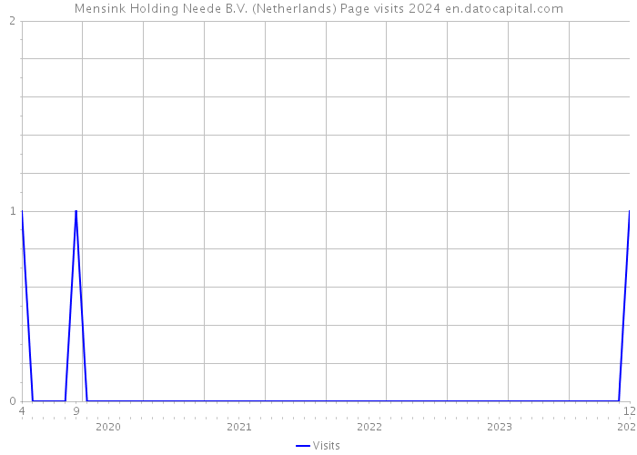 Mensink Holding Neede B.V. (Netherlands) Page visits 2024 
